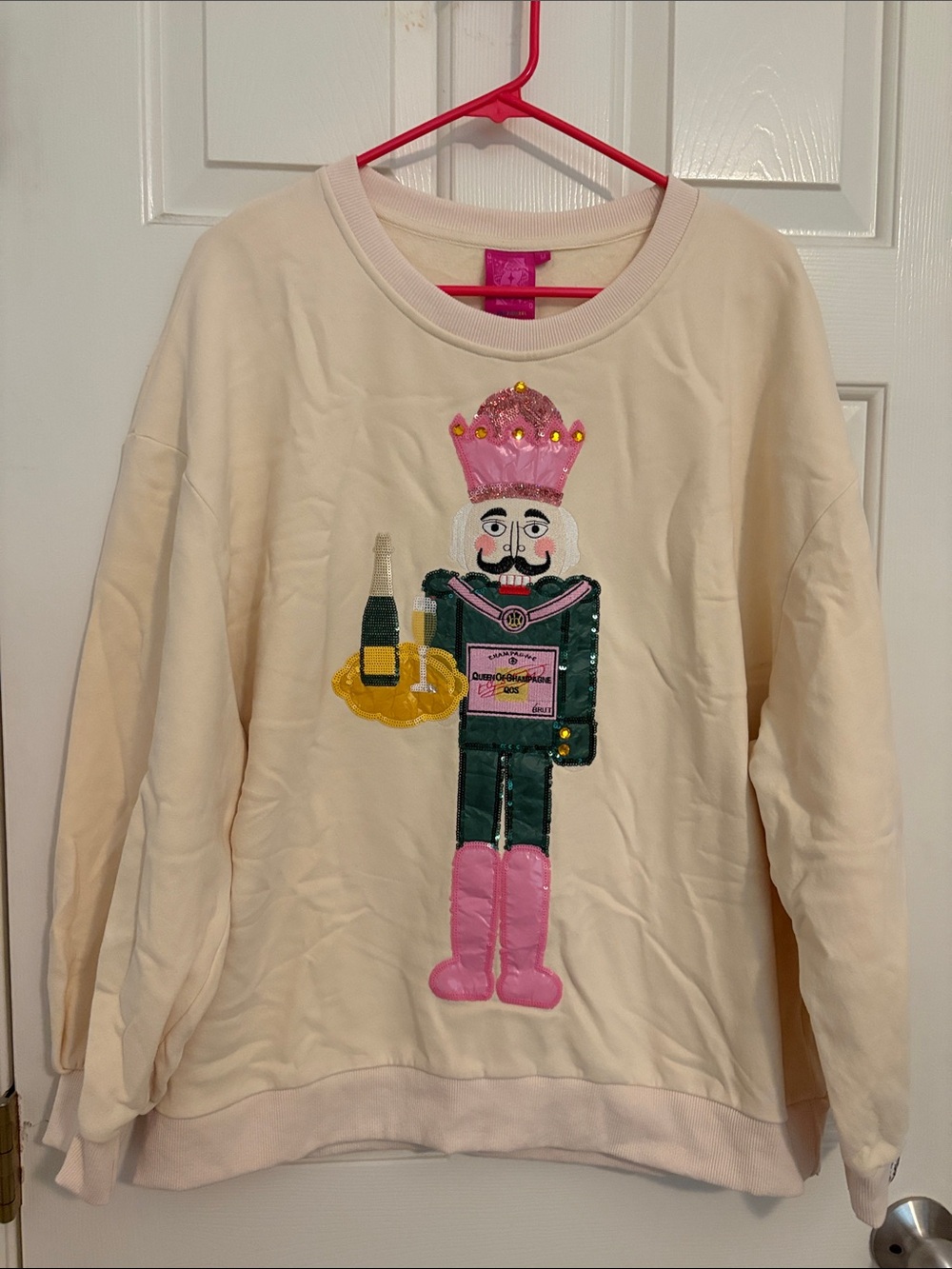 Queen of Sparkles Nutcracker Champagne Sweatshirt